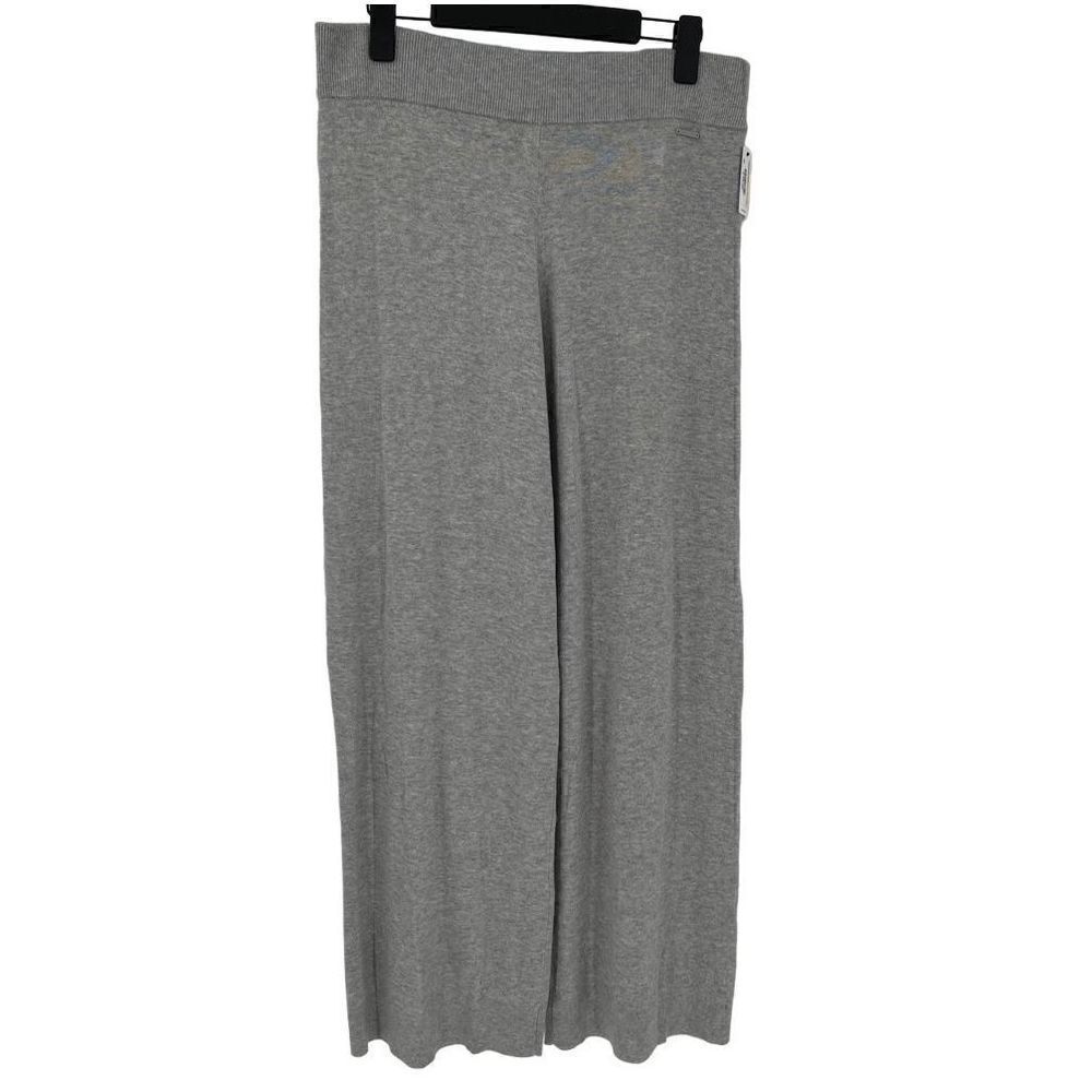 Calvin Klein Sleepwear Sleep Lounge Knit Pants‎ Wide Leg Soft Women Medium Gray